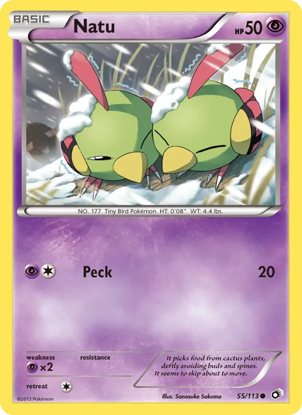 Natu 55 Legendary Treasures Pokesingles