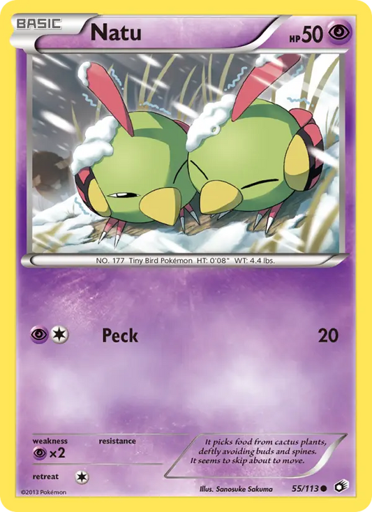 Natu 55 Legendary Treasures Pokesingles
