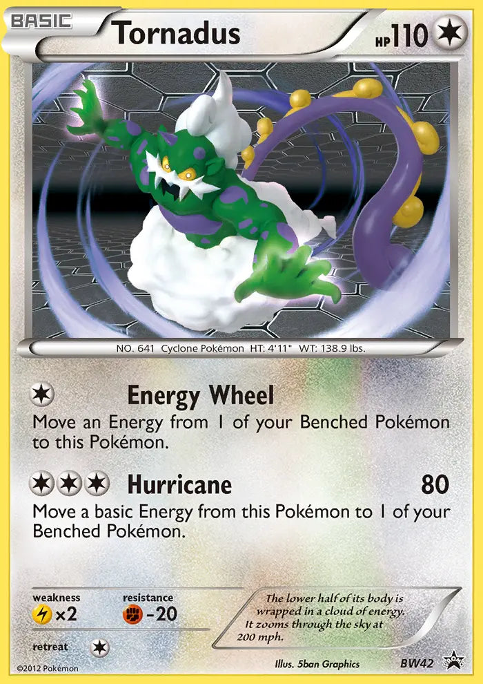 Tornadus BW42 BW Black Star Promos Pokesingles