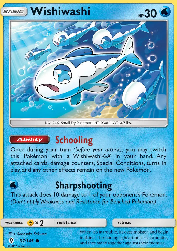 Wishiwashi 37 Guardians Rising Pokesingles