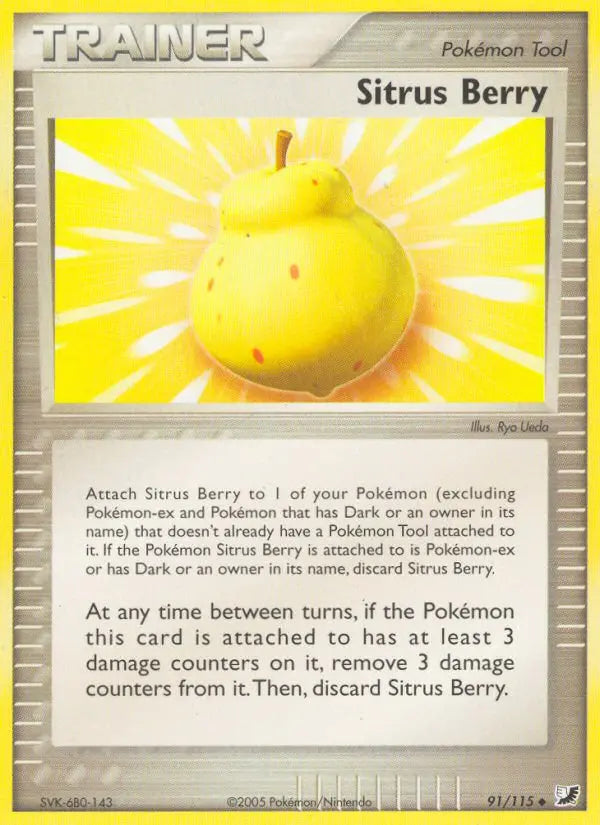 Sitrus Berry 91 Unseen Forces Pokesingles