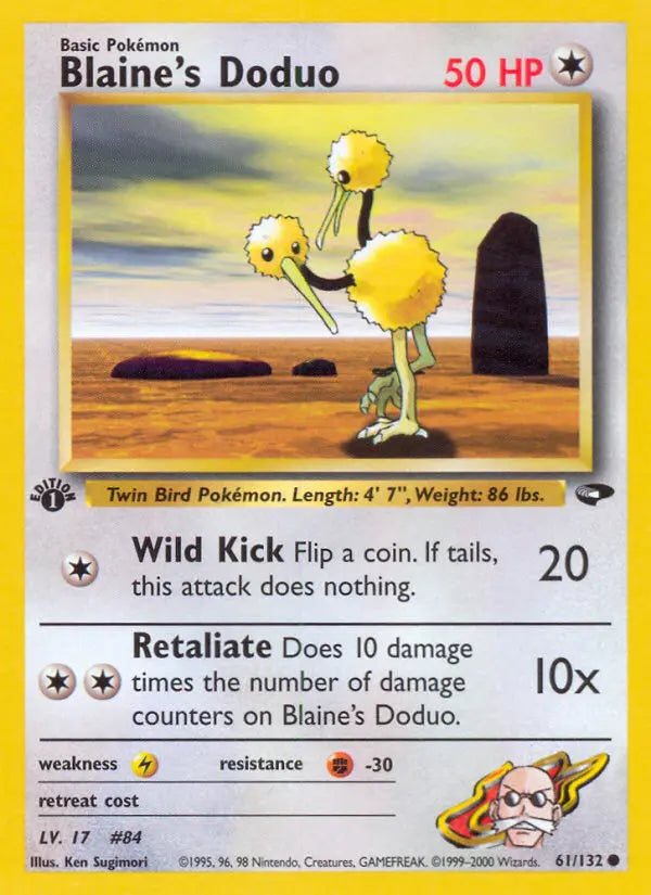 Blaine's Doduo 61 Gym Challenge Pokesingles