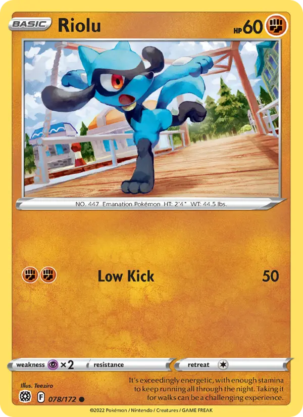 Riolu 78 Brilliant Stars Pokesingles