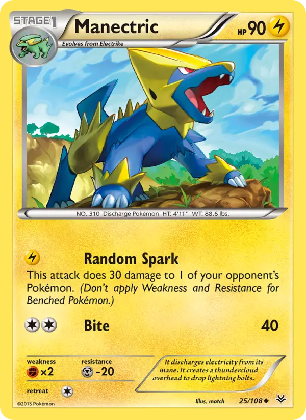 Manectric 25 Roaring Skies Pokesingles