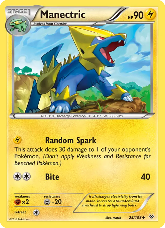 Manectric 25 Roaring Skies Pokesingles