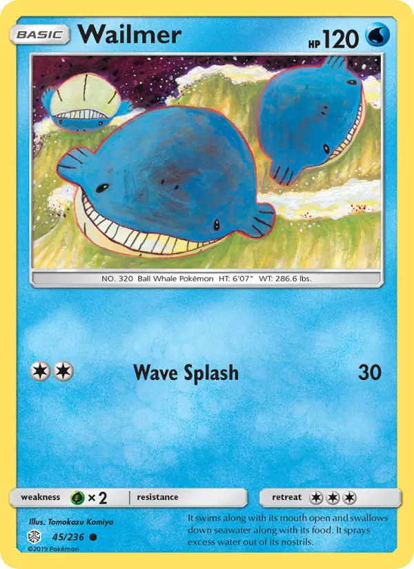 Wailmer 45 Cosmic Eclipse Pokesingles