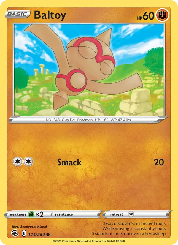 Baltoy 144 Fusion Strike Pokesingles