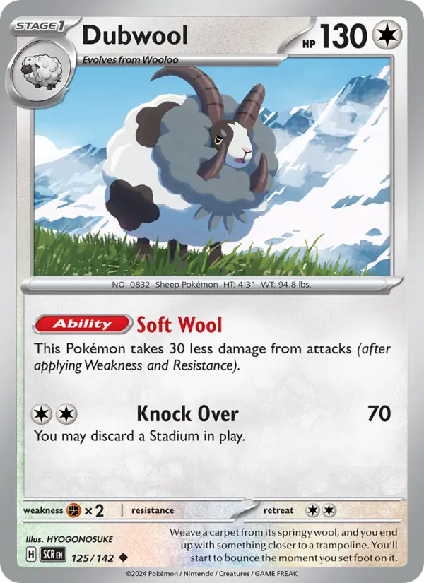 Dubwool 125 Stellar Crown Pokesingles