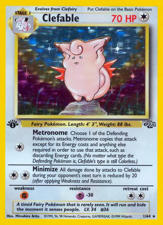 Clefable 1 Jungle Pokesingles