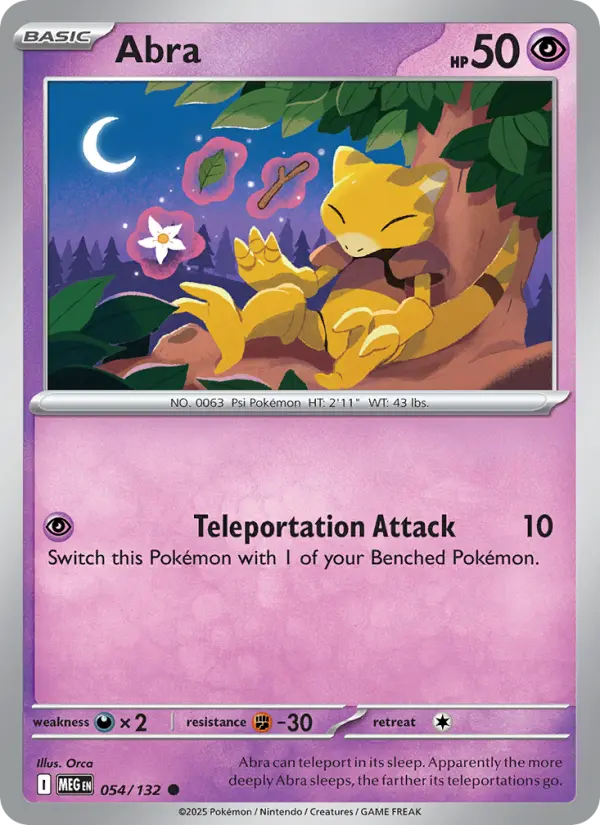 Abra 54 Mega Evolution Pokesingles