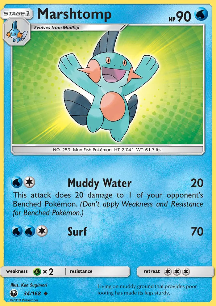 Marshtomp 34 Celestial Storm Pokesingles
