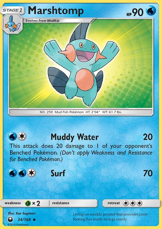 Marshtomp 34 Celestial Storm Pokesingles