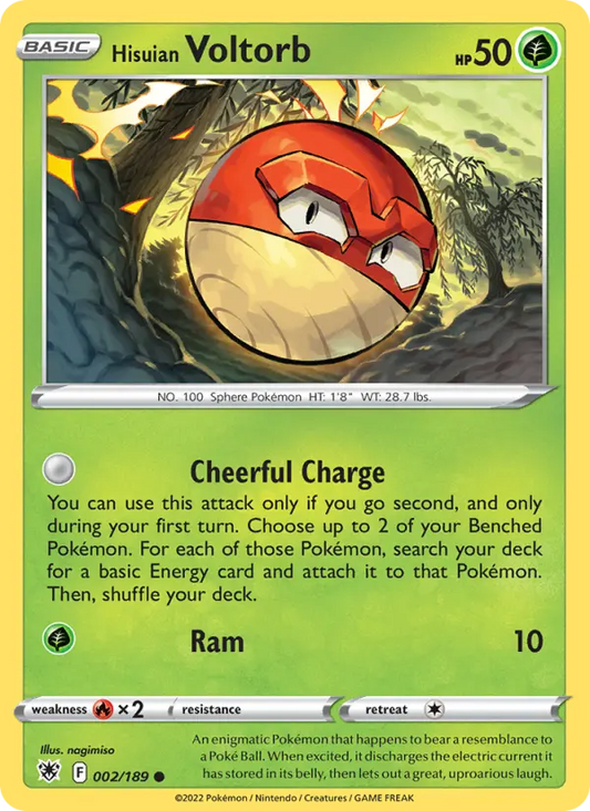 Hisuian Voltorb 2 Astral Radiance Pokesingles