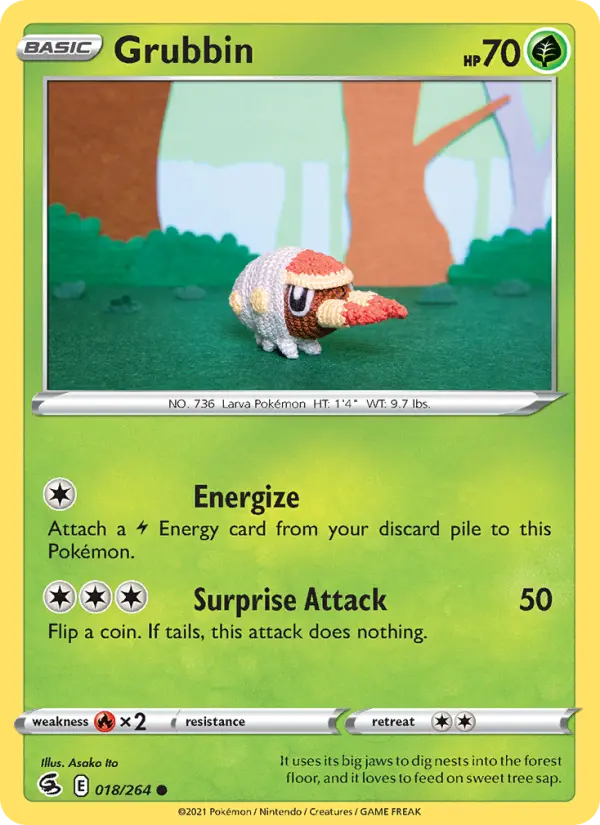 Grubbin 18 Fusion Strike Pokesingles