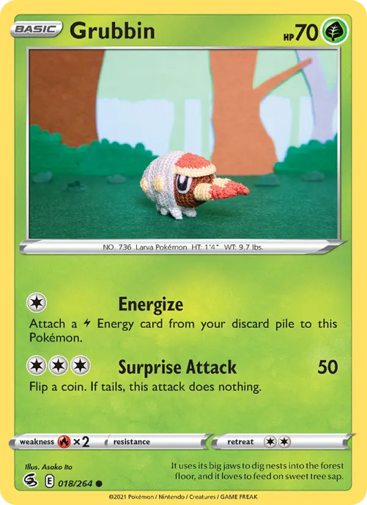 Grubbin 18 Fusion Strike Pokesingles