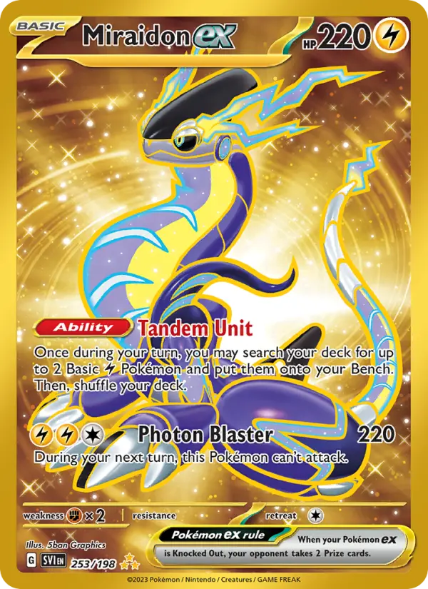 Miraidon ex 253 Scarlet & Violet Pokesingles
