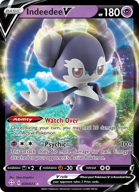Indeedee V 39 Shining Fates Pokesingles