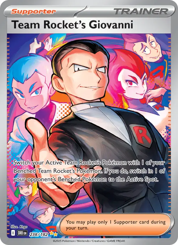 Team Rocket's Giovanni 238 Destined Rivals Pokesingles