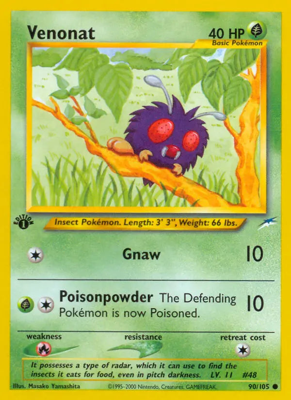 Venonat 90 Neo Destiny Pokesingles