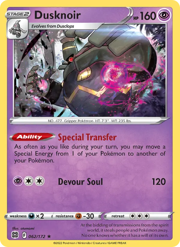 Dusknoir 62 Brilliant Stars Pokesingles