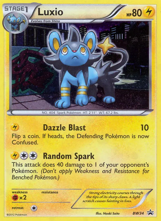Luxio BW34 BW Black Star Promos Pokesingles