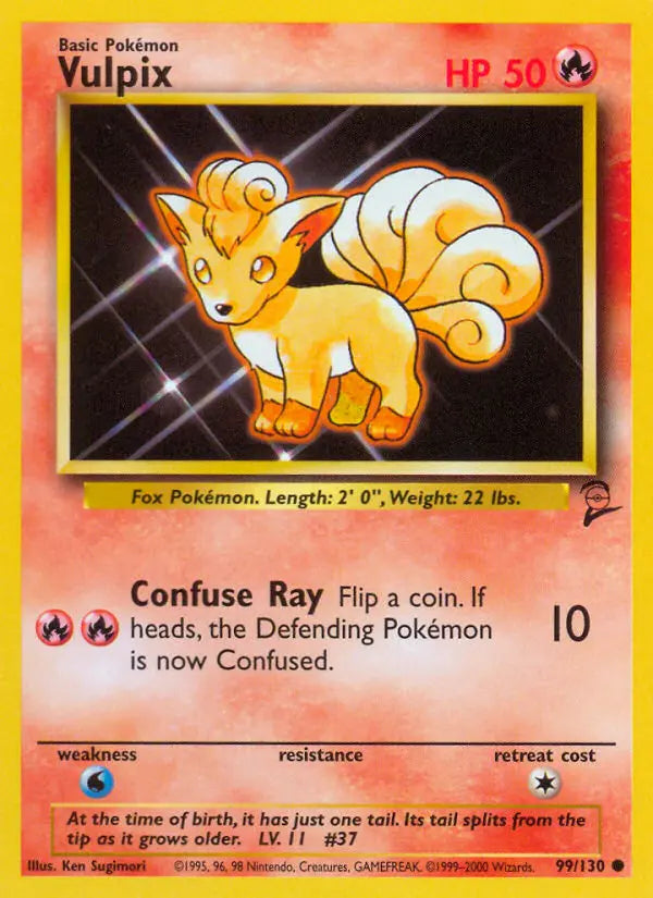 Vulpix 99 Base Set 2 Pokesingles
