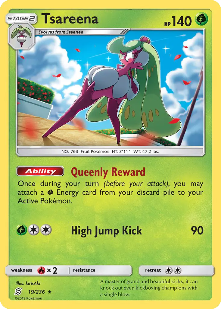 Tsareena 19 Unified Minds Pokesingles