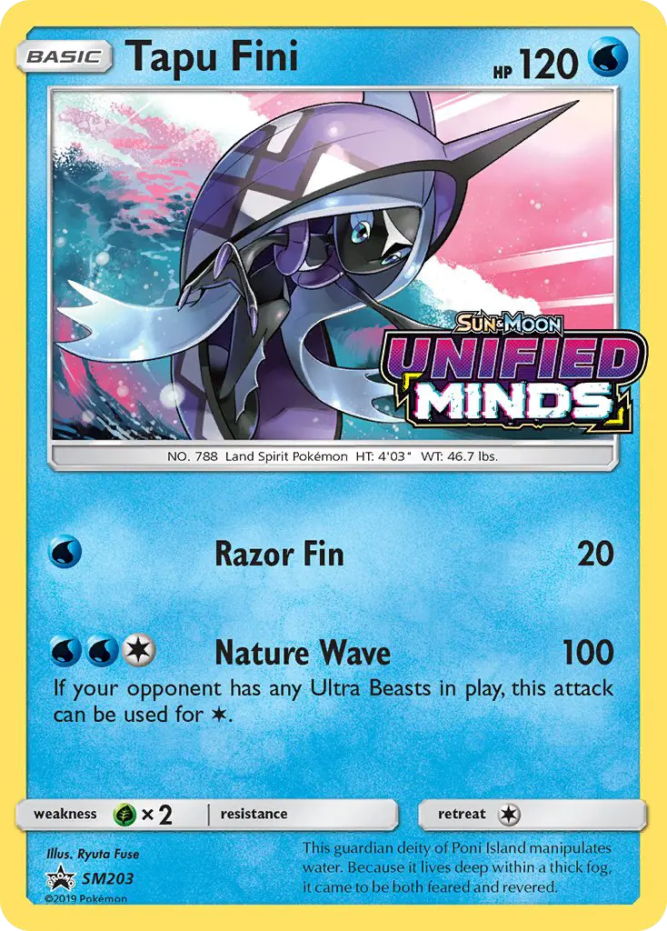 Tapu Fini SM203 SM Black Star Promos Pokesingles