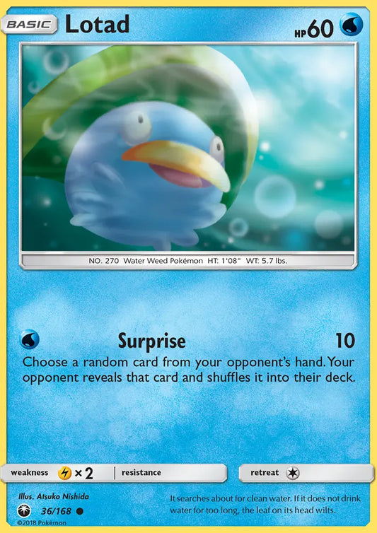 Lotad 36 Celestial Storm Pokesingles
