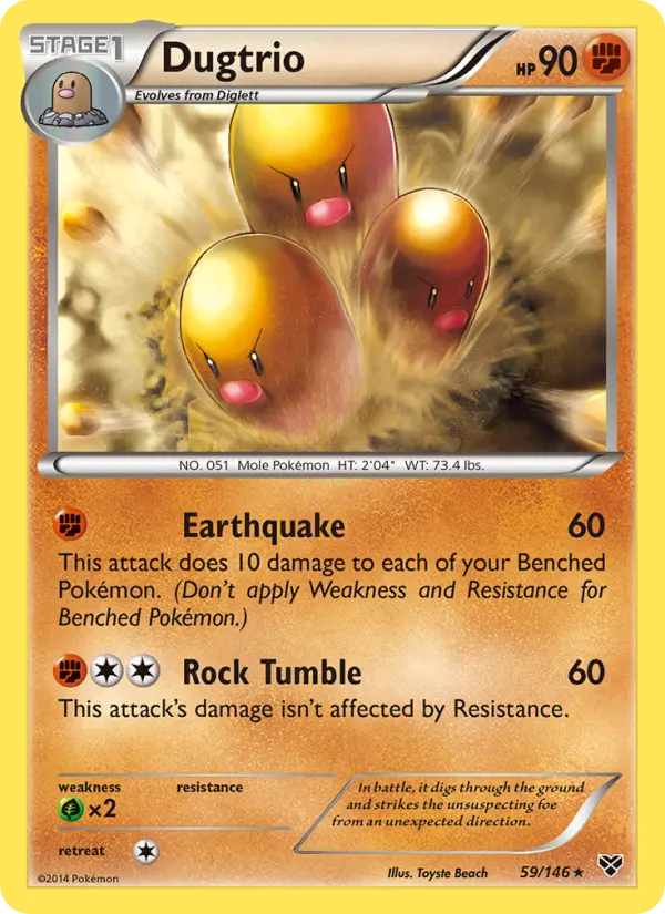 Dugtrio 59 XY Pokesingles