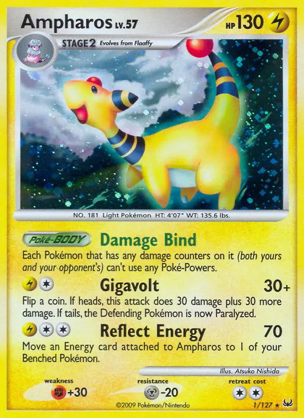 Ampharos 1 Platinum Pokesingles