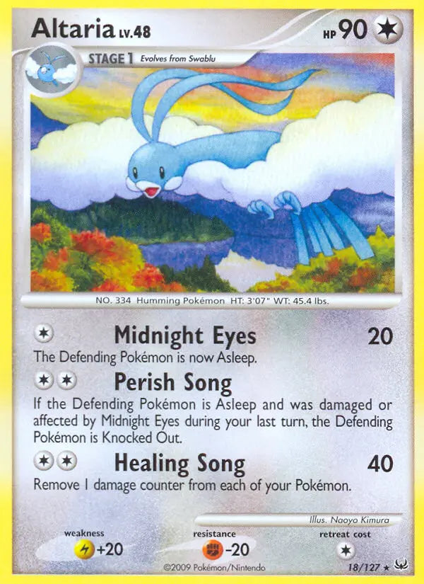 Altaria 18 Platinum Pokesingles