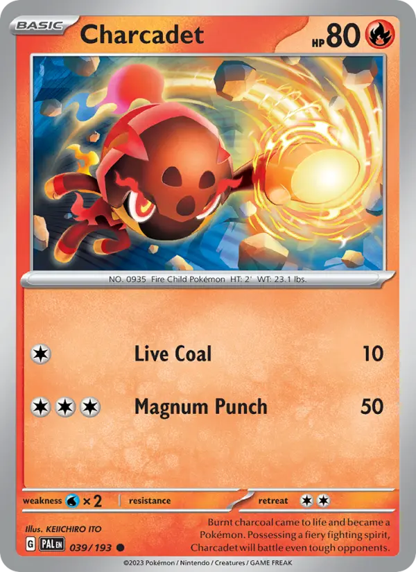Charcadet 39 Paldea Evolved Pokesingles