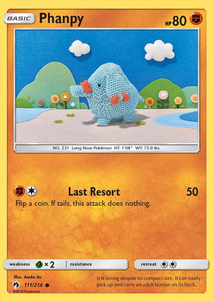 Phanpy 111 Lost Thunder Pokesingles