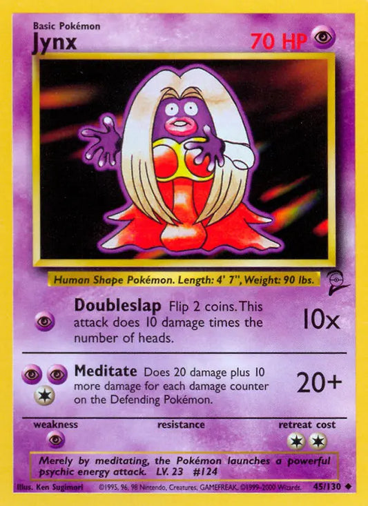 Jynx 45 Base Set 2 Pokesingles
