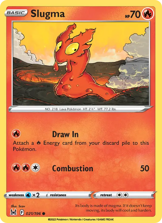 Slugma 21 Lost Origin Pokesingles
