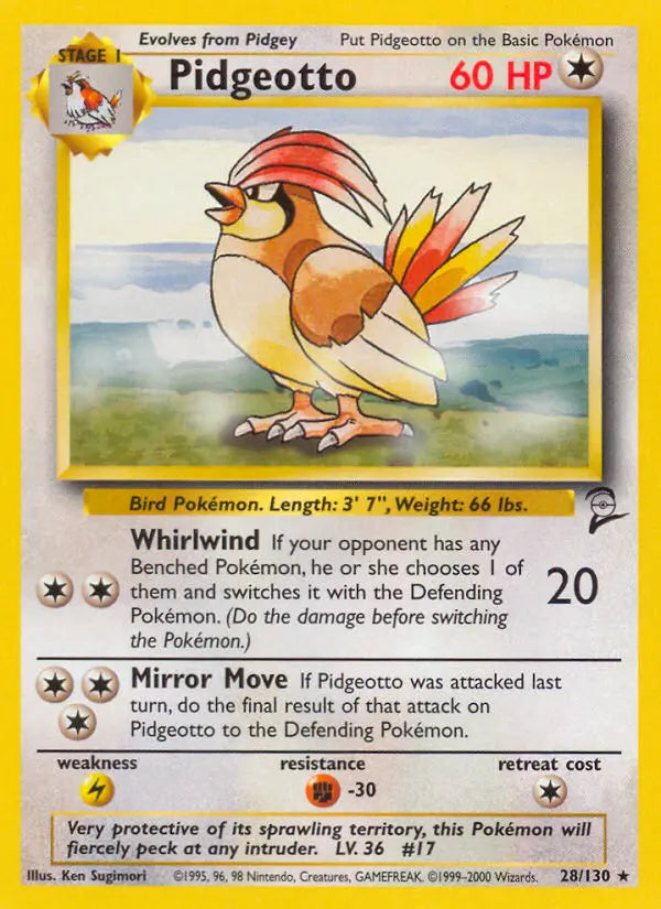 Pidgeotto 28 Base Set 2 Pokesingles