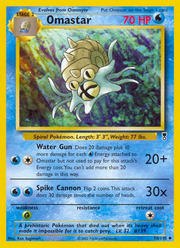 Omastar 58 Legendary Collection Pokesingles