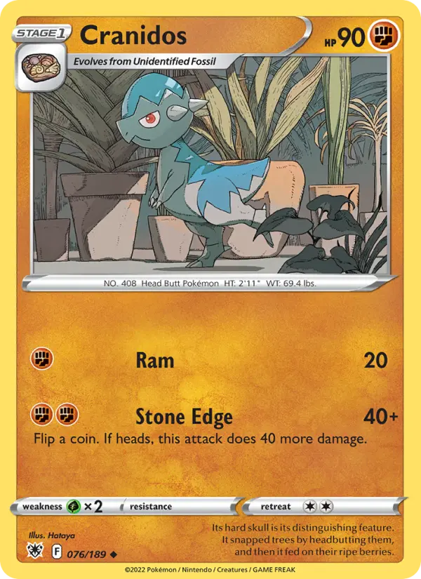 Cranidos 76 Astral Radiance Pokesingles