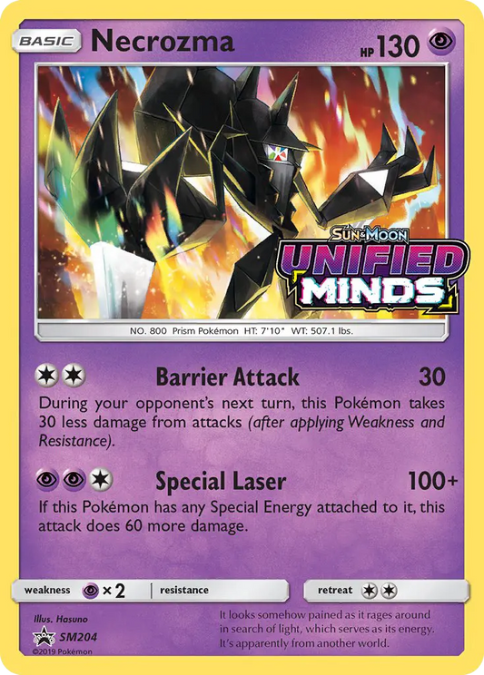 Necrozma SM204 SM Black Star Promos Pokesingles