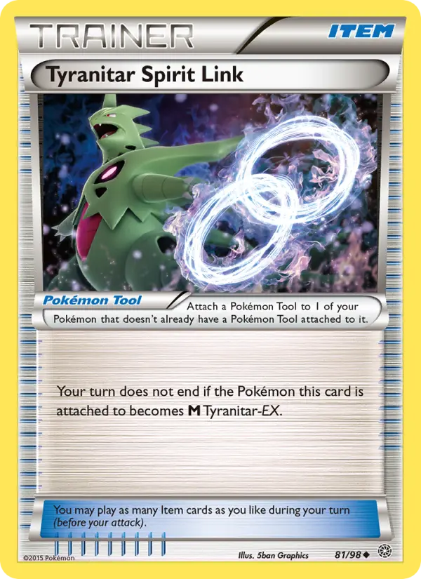 Tyranitar Spirit Link 81 Ancient Origins Pokesingles