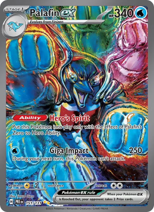 Palafin ex 151 Prismatic Evolutions Pokesingles