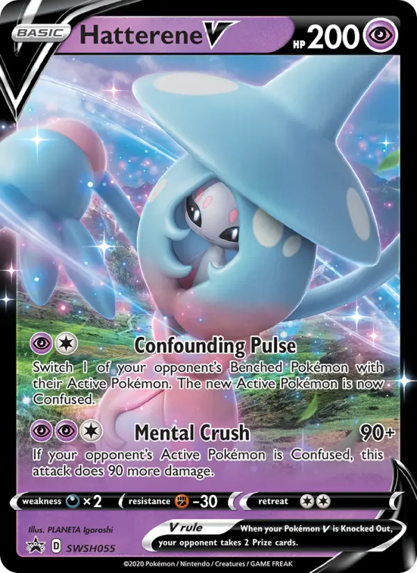 Hatterene V SWSH055 SWSH Black Star Promos Pokesingles