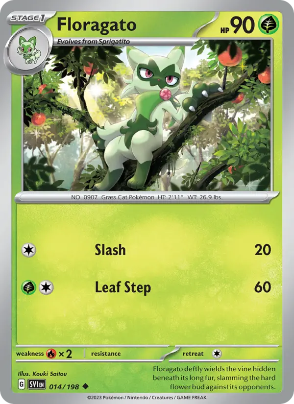 Floragato 14 Scarlet & Violet Pokesingles