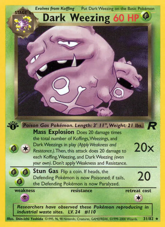 Dark Weezing 31 Team Rocket Pokesingles