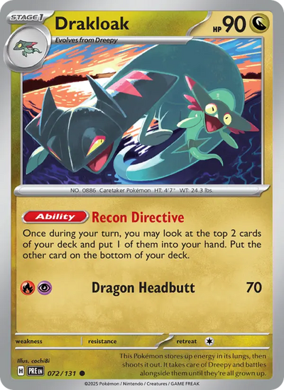 Drakloak 72 Prismatic Evolutions Pokesingles