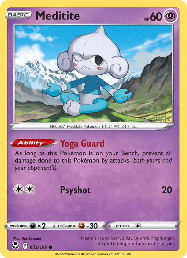 Meditite 72 Silver Tempest Pokesingles
