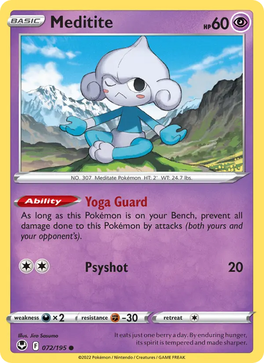 Meditite 72 Silver Tempest Pokesingles