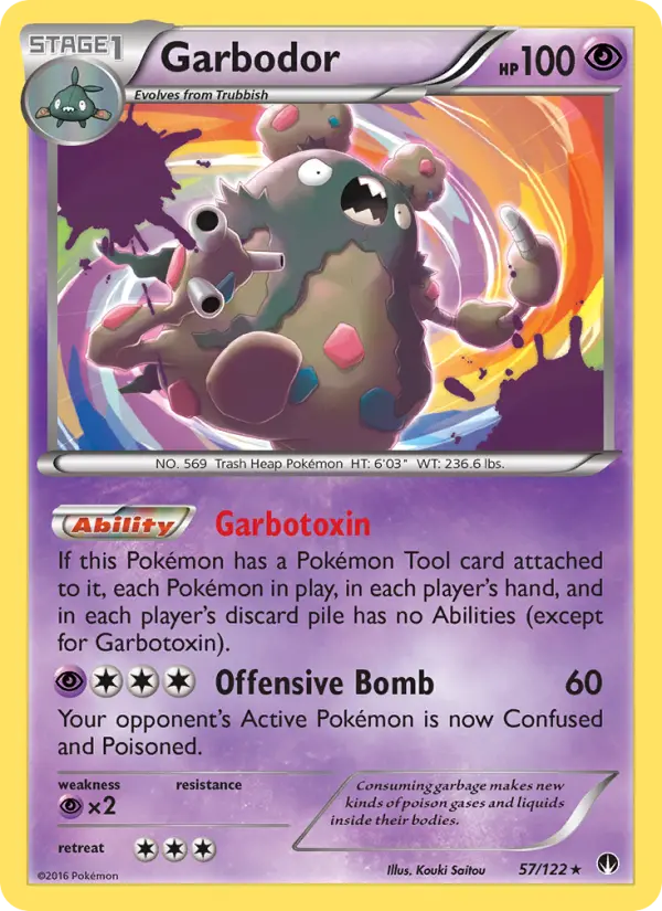 Garbodor 57 BREAKpoint Pokesingles