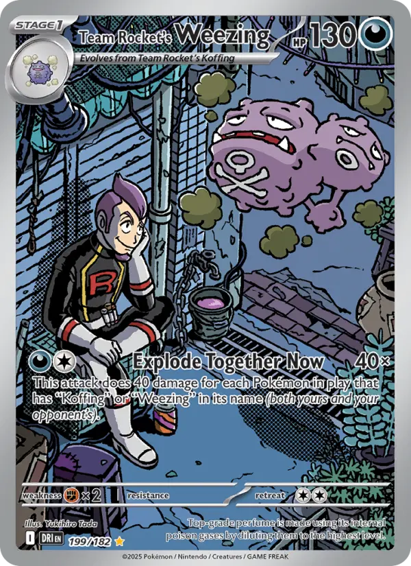 Team Rocket's Weezing 199 Destined Rivals Pokesingles